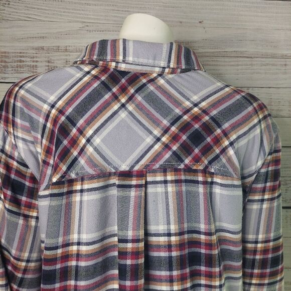 Womans Penningtons Button Down Plaid sz 3X Top - Picture 6 of 13